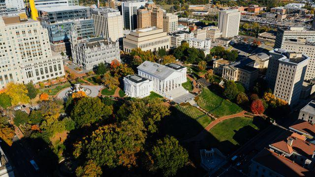 Aerial view of Virginia